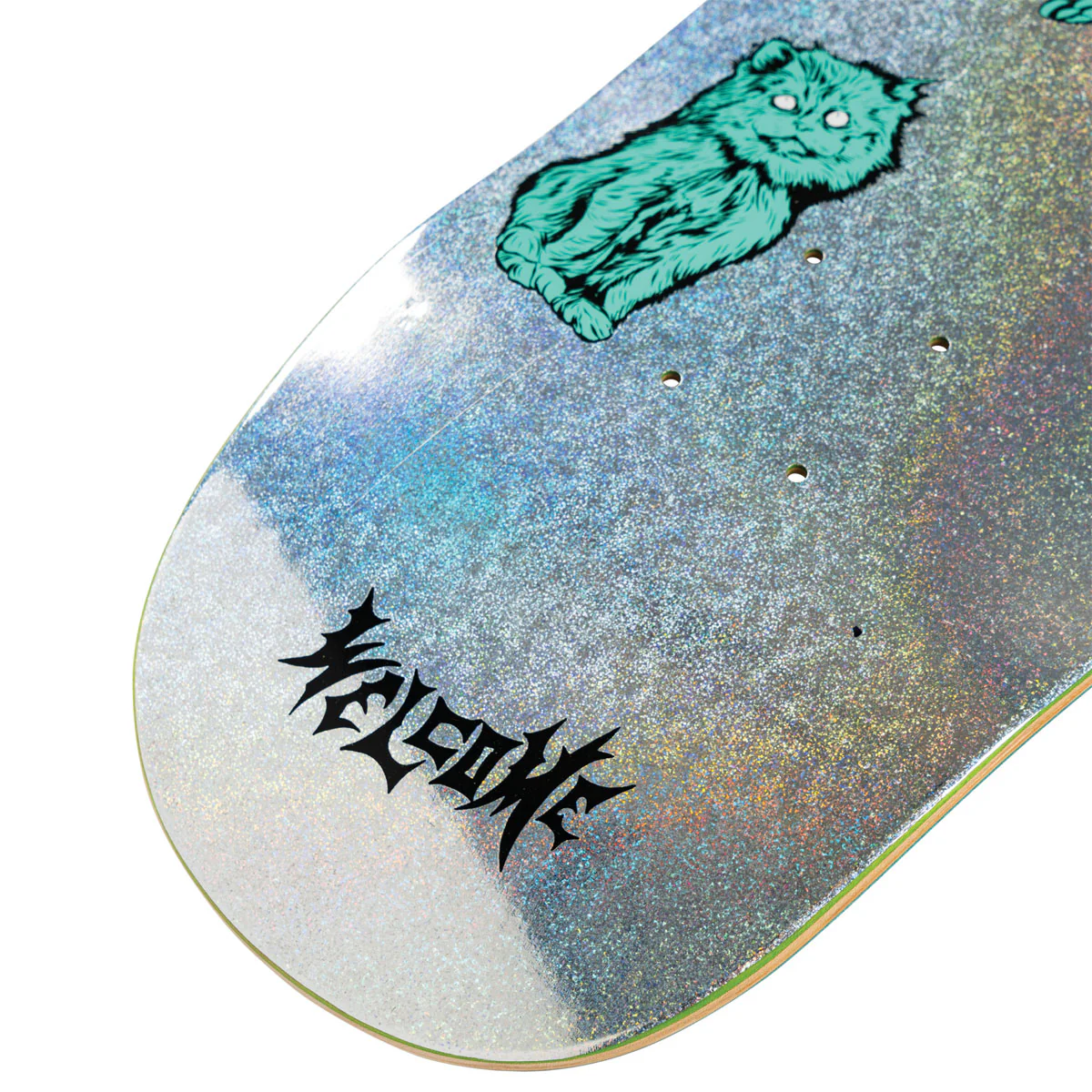 Welcome Fairy Tale Nora Vasconcellos On Sphynx Skateboard Complete - Glitter Prism Foil - 8.80" - Image 4