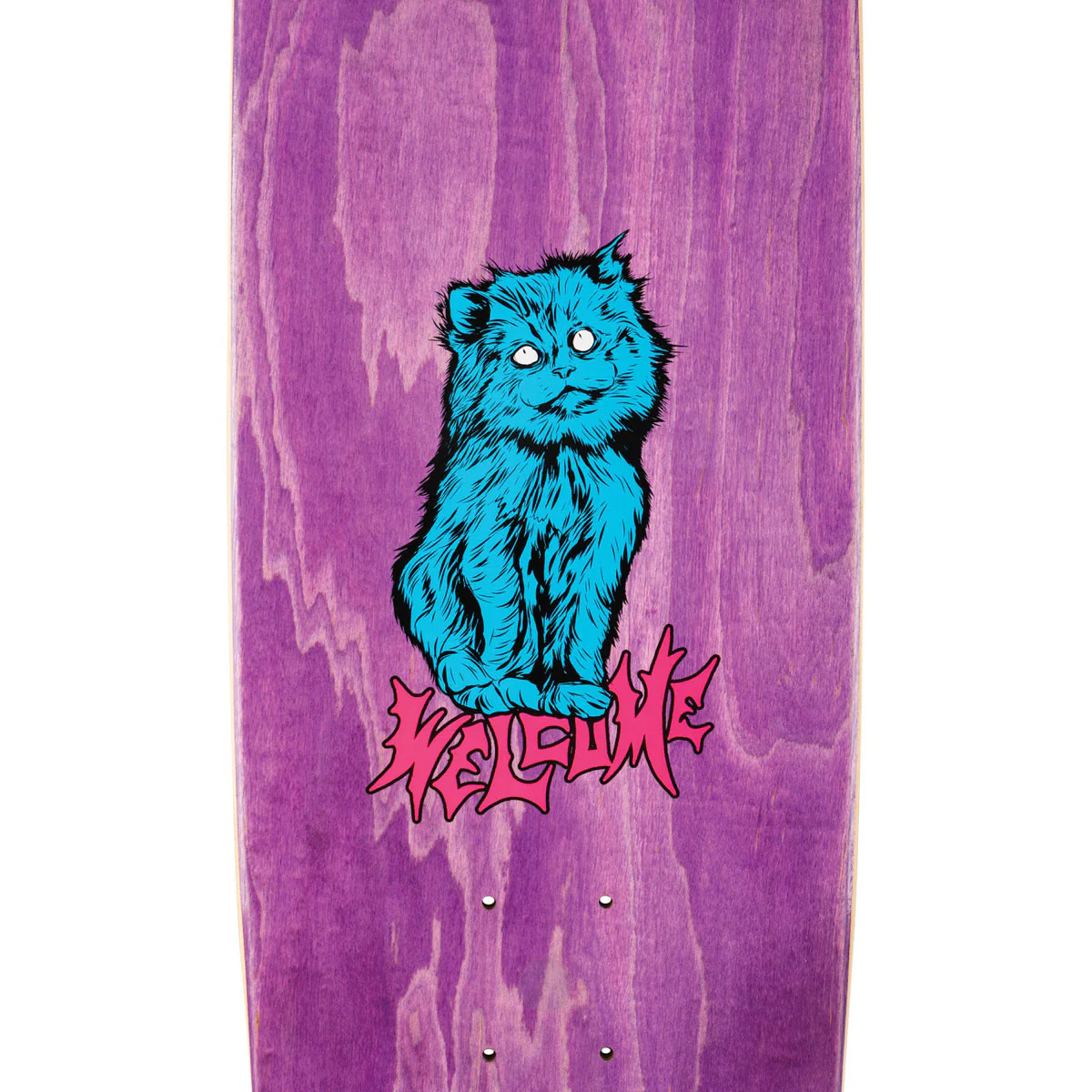 Welcome Fairy Tale On Sphynx Skateboard Deck - Black/Blue Stain - 8.80" - Image 4