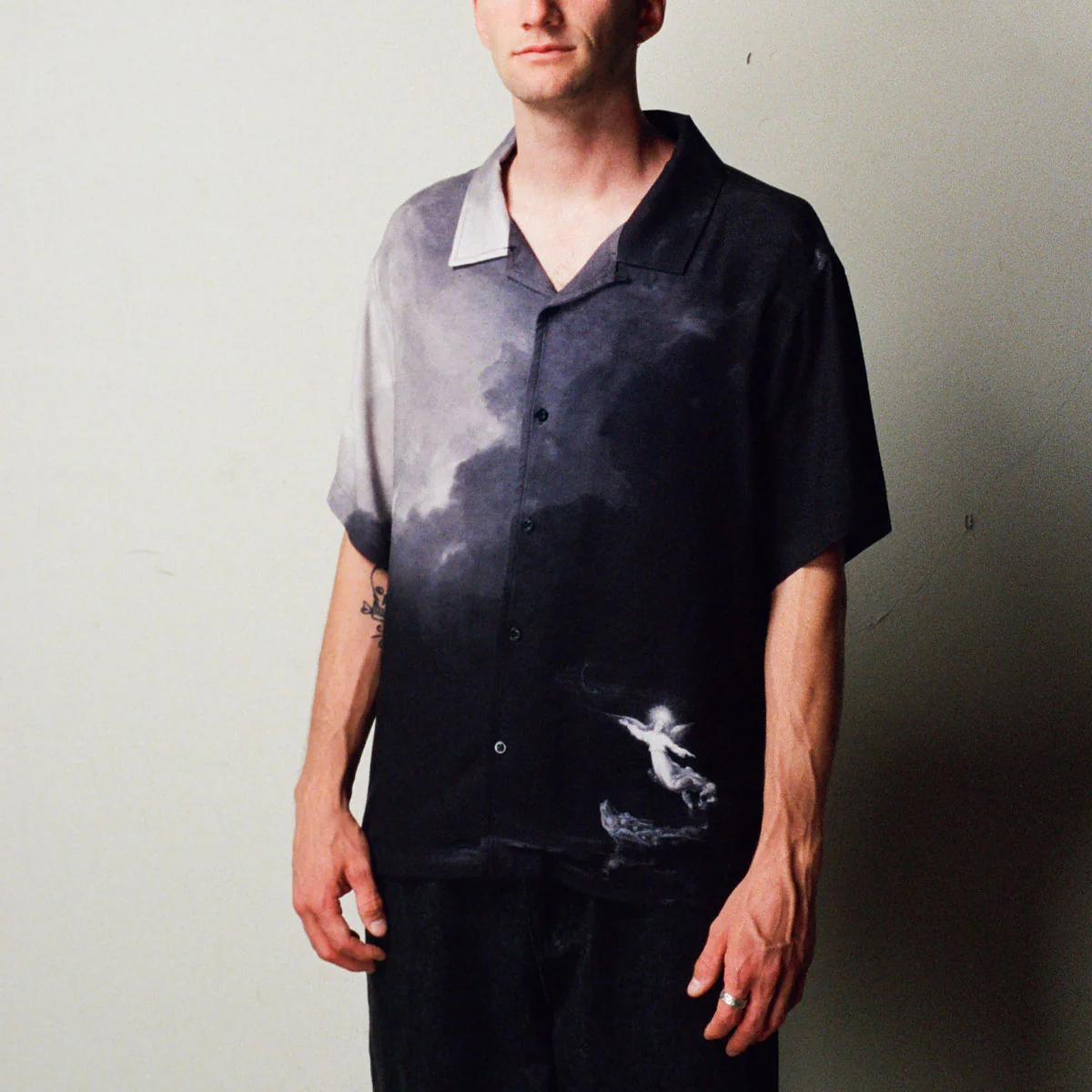 Welcome Hope Rayon Shirt - Black - Image 5