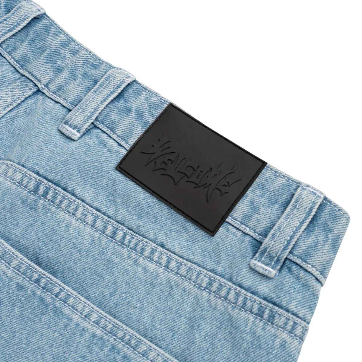 Welcome Immortal Loose Straight Denim Jeans - Washed Blue - Image 4