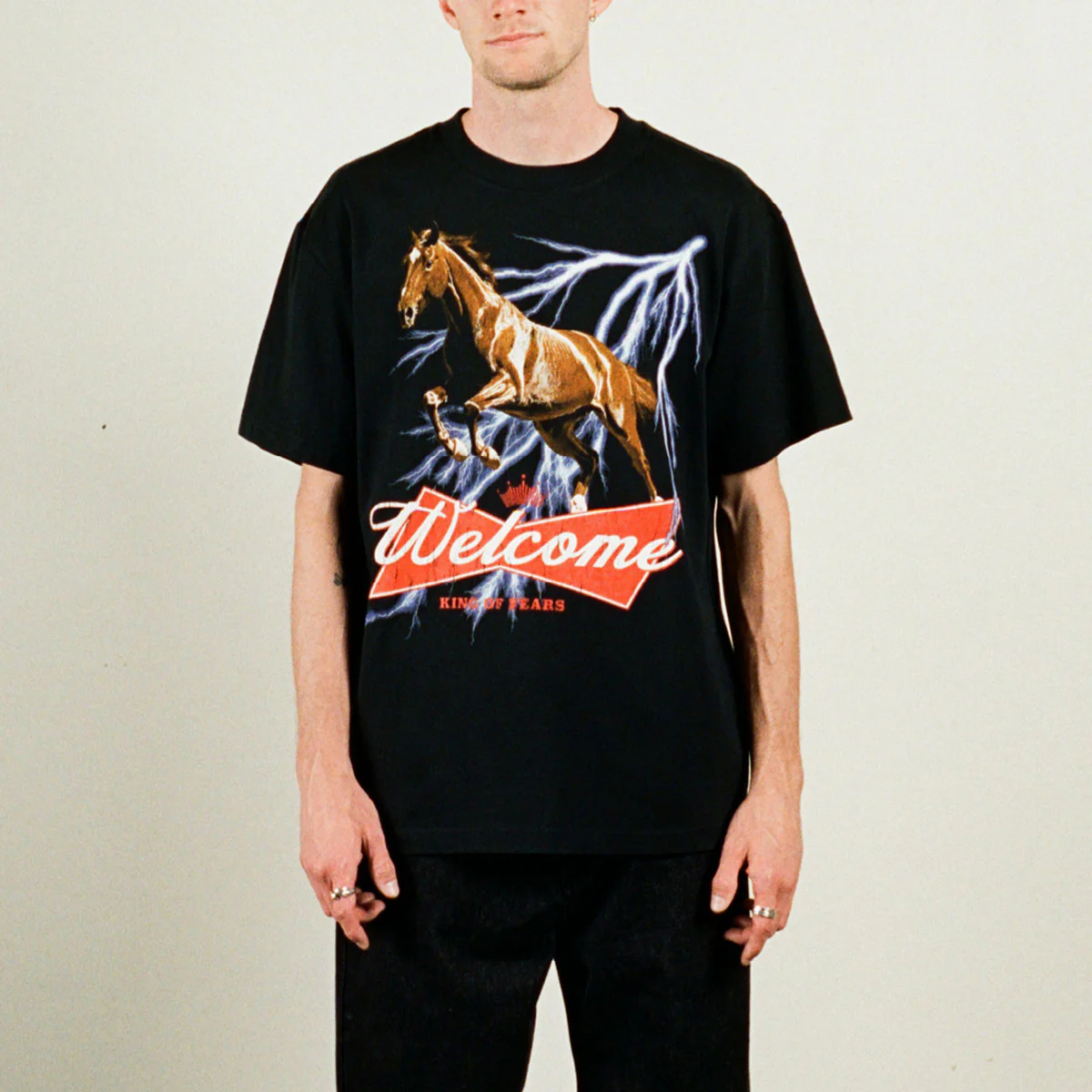Welcome King Of Fears T-Shirt - Black - Image 3