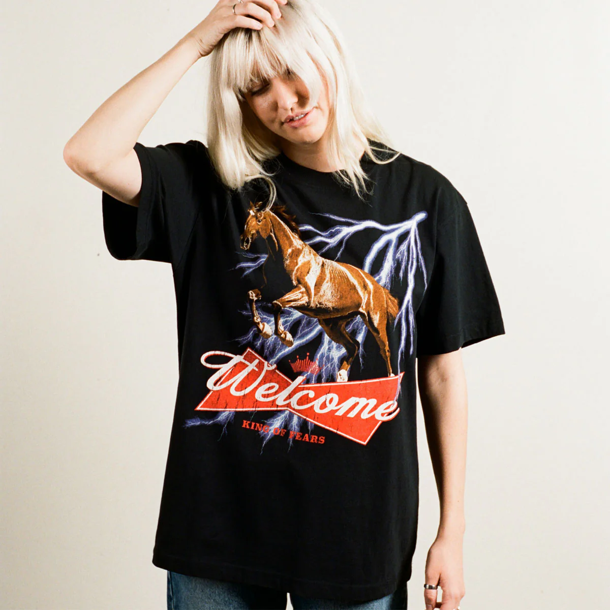 Welcome King Of Fears T-Shirt - Black - Image 4