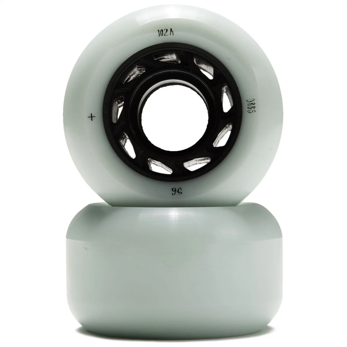 Welcome Orbs Ghost Lites 101a Skateboard Wheels - Light Blue/Black - 56mm - Image 2