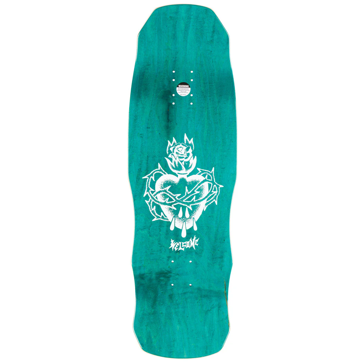 Welcome Rider On Dark Lord Skateboard Deck - Black/Gold Foil - 9.75" - Image 2