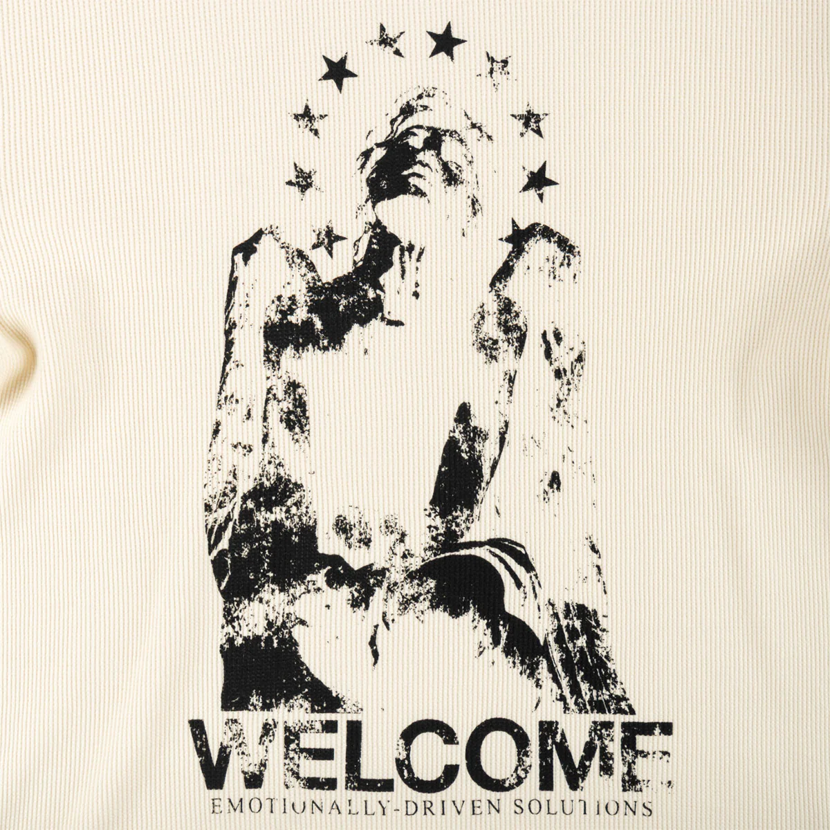 Welcome Seraph Contrast Stitch Thermal Shirt - Bone - Image 2