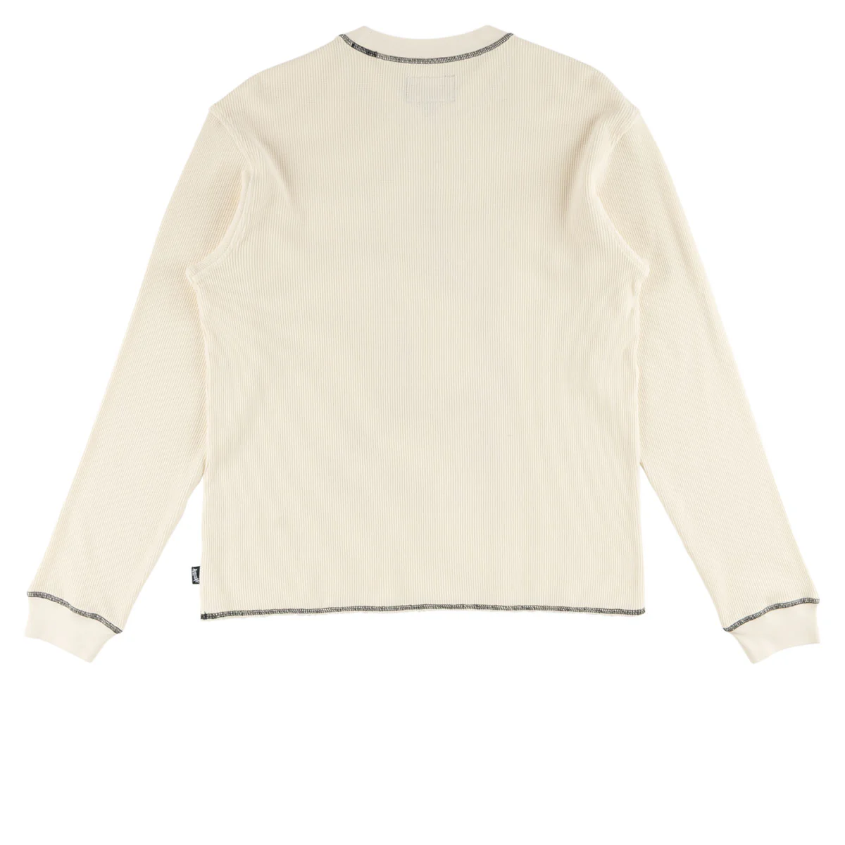 Welcome Seraph Contrast Stitch Thermal Shirt - Bone - Image 5
