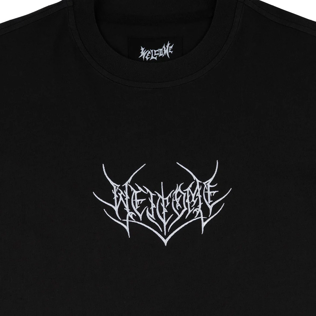 Welcome Splinter Knit T-Shirt - Black - Image 3
