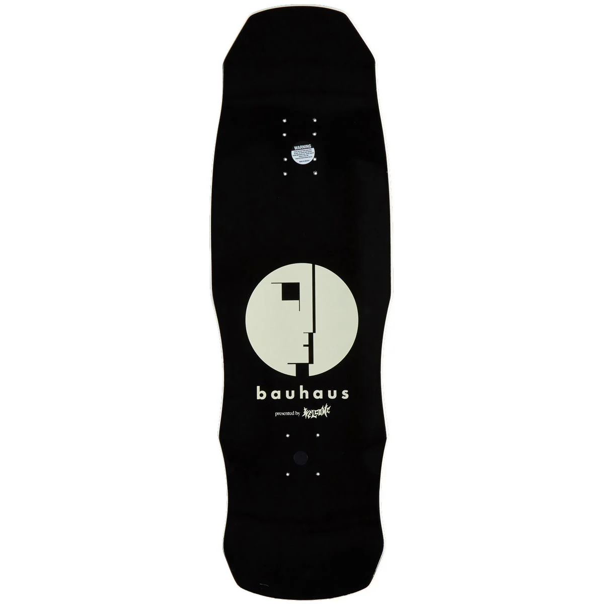 Welcome x Bauhaus Portrait On A Dark Lord Skateboard Deck - Bone - 9.85" - Image 2