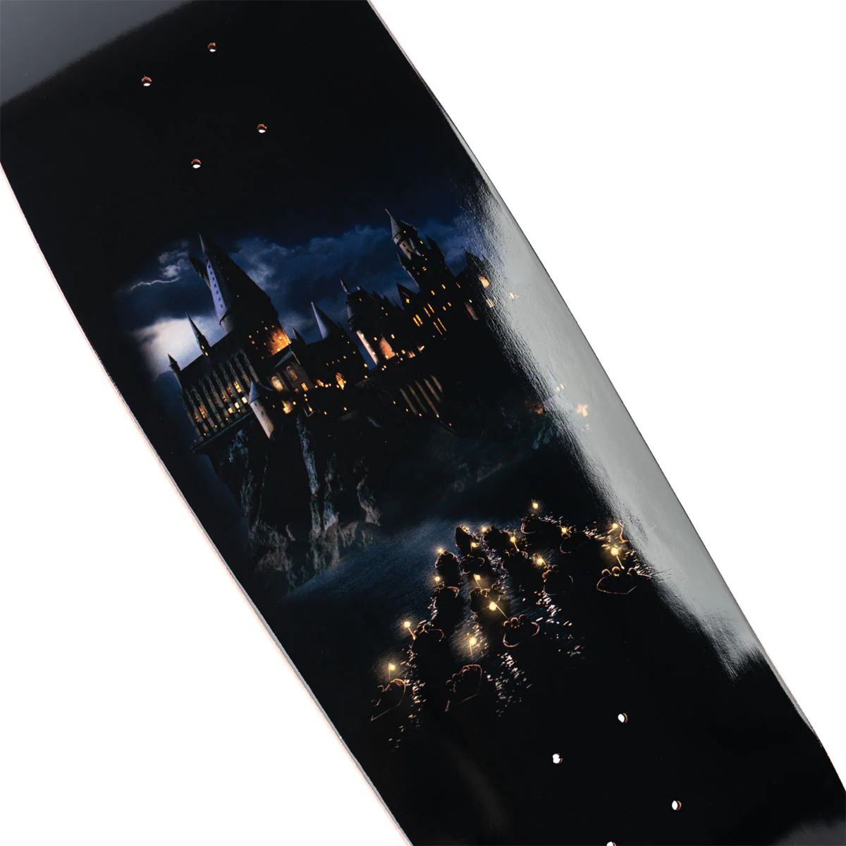 Welcome x Harry Potter Arrival On A Slappy Slap Skateboard Deck - Black/Gold Foil - 9.50" - Image 3