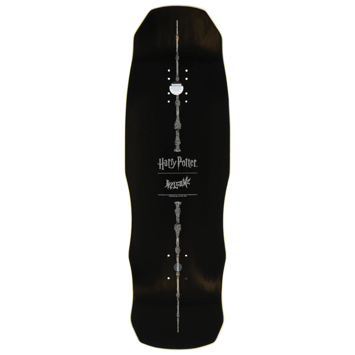 Welcome x Harry Potter Voldemort On A Dark Lord Skateboard Deck - Dark Green Stain - 9.75" - Image 2