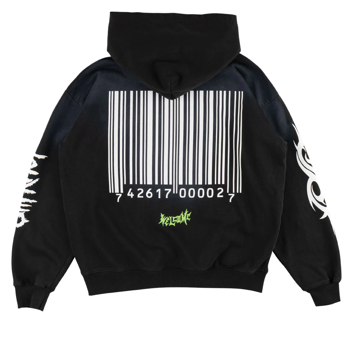 Welcome x Slipknot Ravenous Sun Fade Hoodie - Black Fade - Image 2