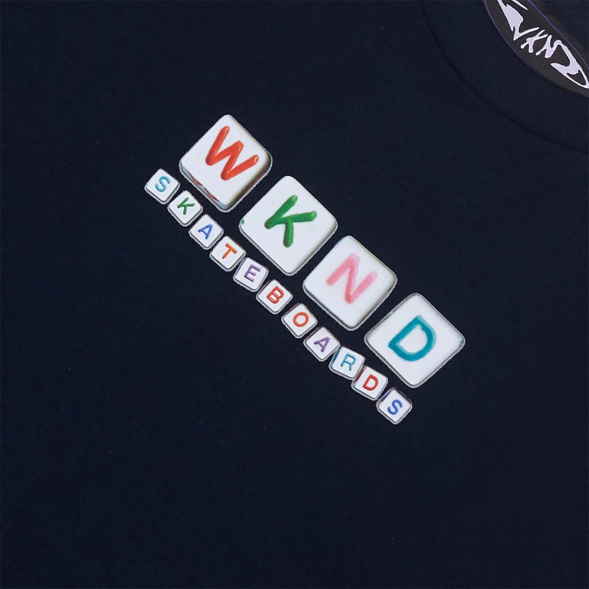 WKND Beads T-Shirt - Navy - Image 2
