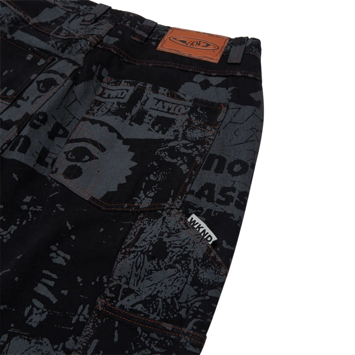WKND Damn Near Carpenters Jeans - Black Horses - Image 4