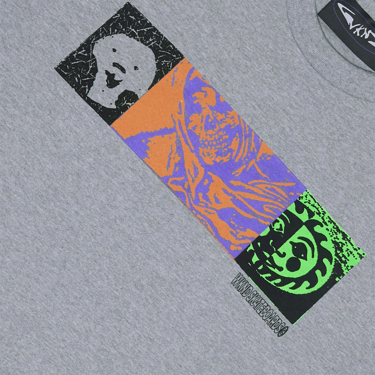 WKND Trio T-Shirt - Light Heather Grey - Image 2
