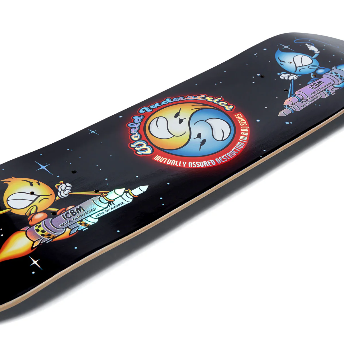 World Industries Battle 2000 Mini Skateboard Complete - Black/Holo - Image 4