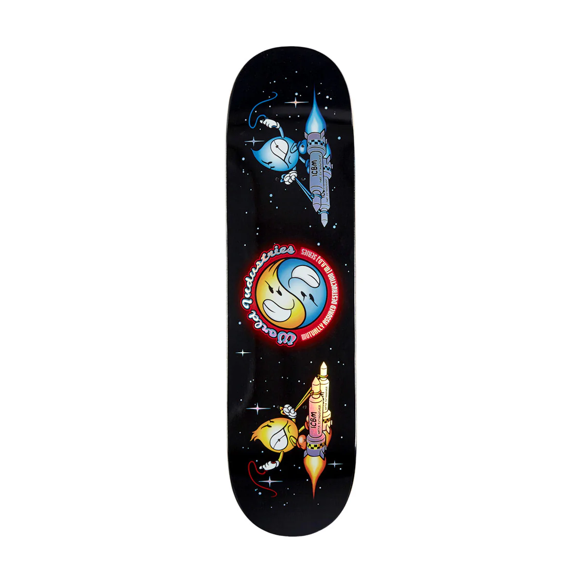 World Industries Battle 2000 Mini Skateboard Deck - Black/Holo - Image 4