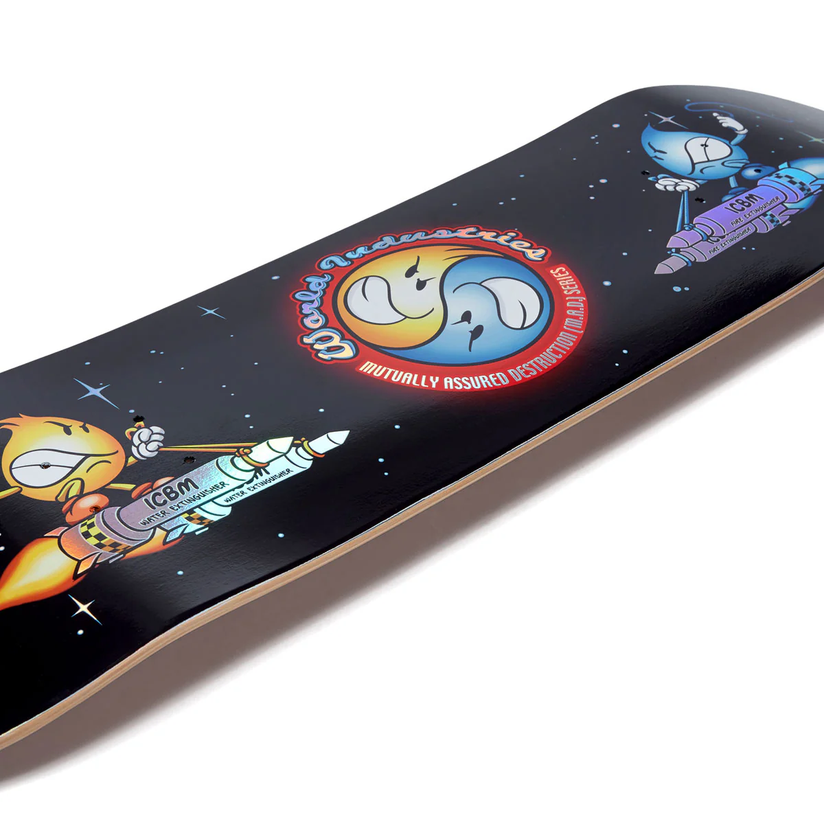 World Industries Battle 2000 Skateboard Complete - Black/Holo - Image 4