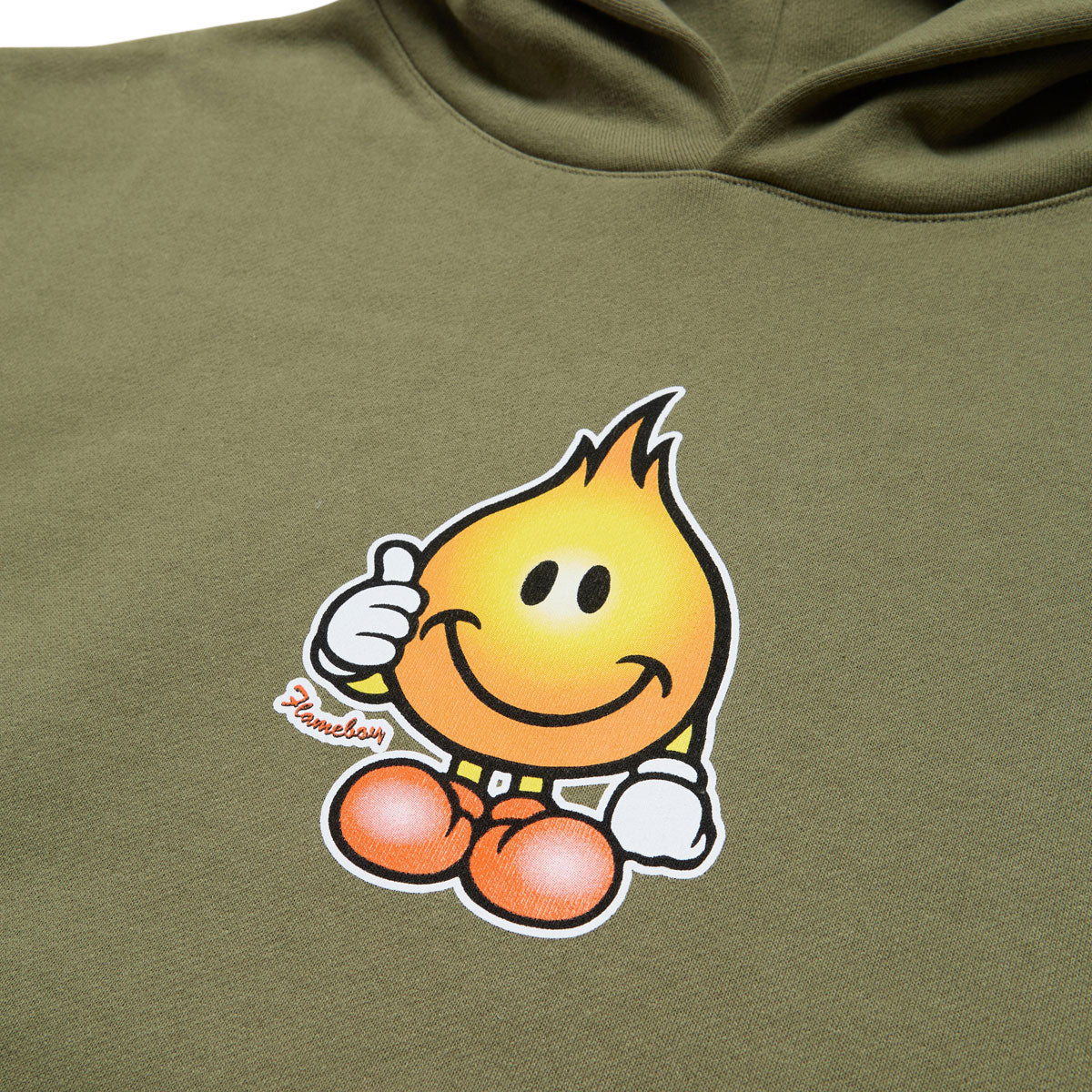 World Industries Classic Flameboy Hoodie - Vintage Army - Image 2
