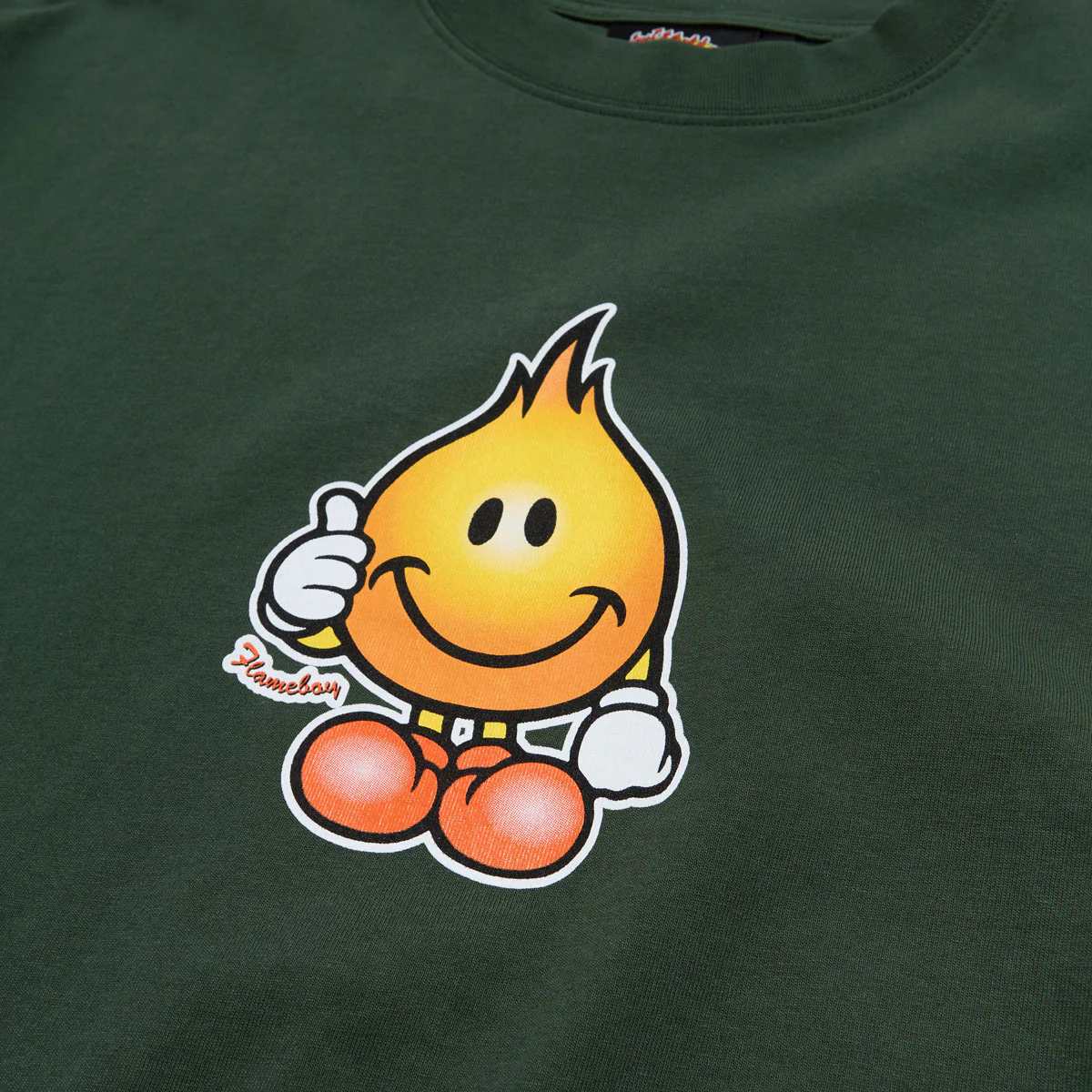 World Industries Classic Flameboy T-Shirt - Vintage Green - Image 2