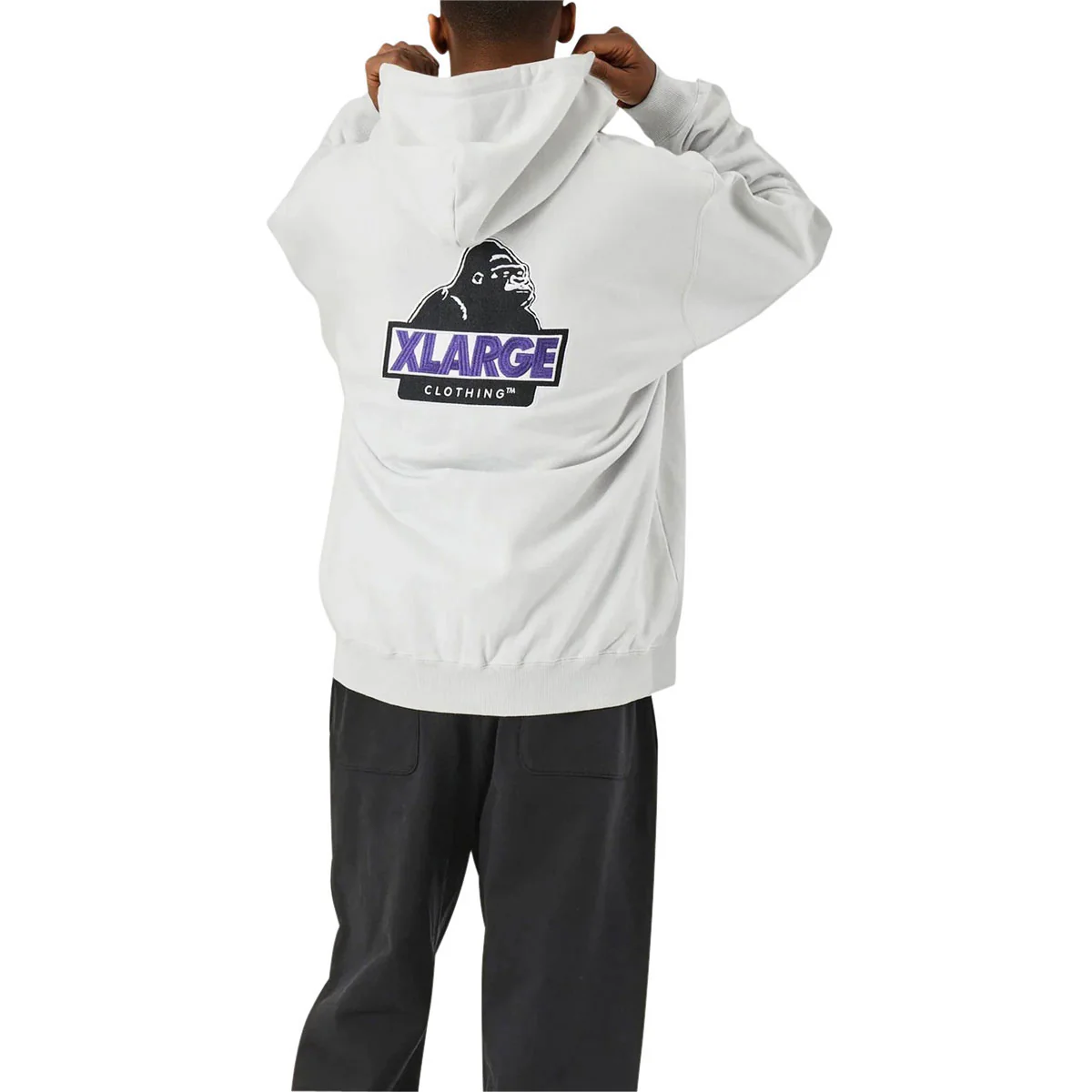 XLarge Slanted OG Zip Hoodie - Grey - Image 4