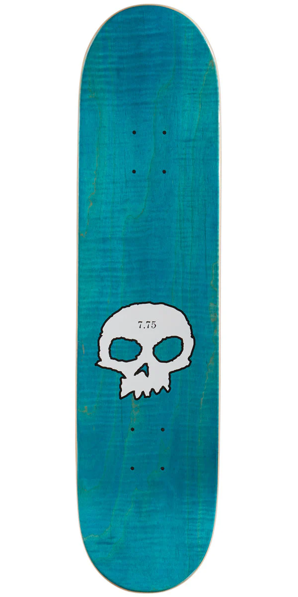 Zero Single Skull Skateboard Deck - 7.75" - Image 2