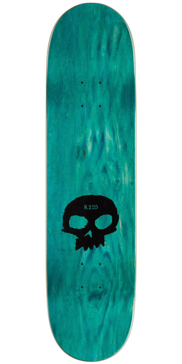 Zero Single Skull Skateboard Deck - 8.125" - Image 2