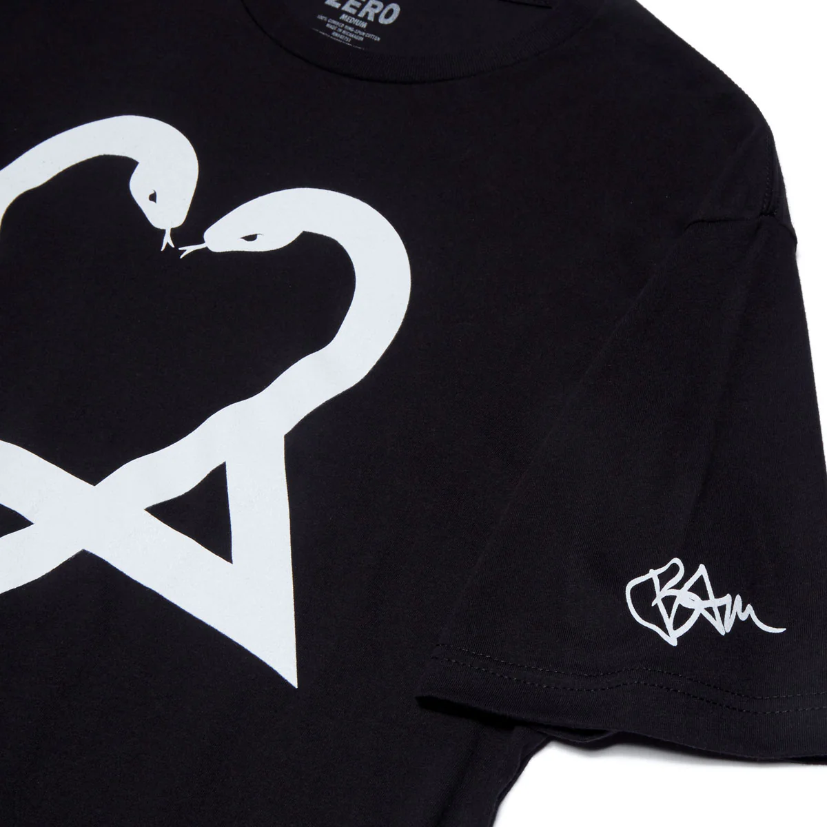 Zero x Bam Heart Big T-Shirt - Black - Image 3