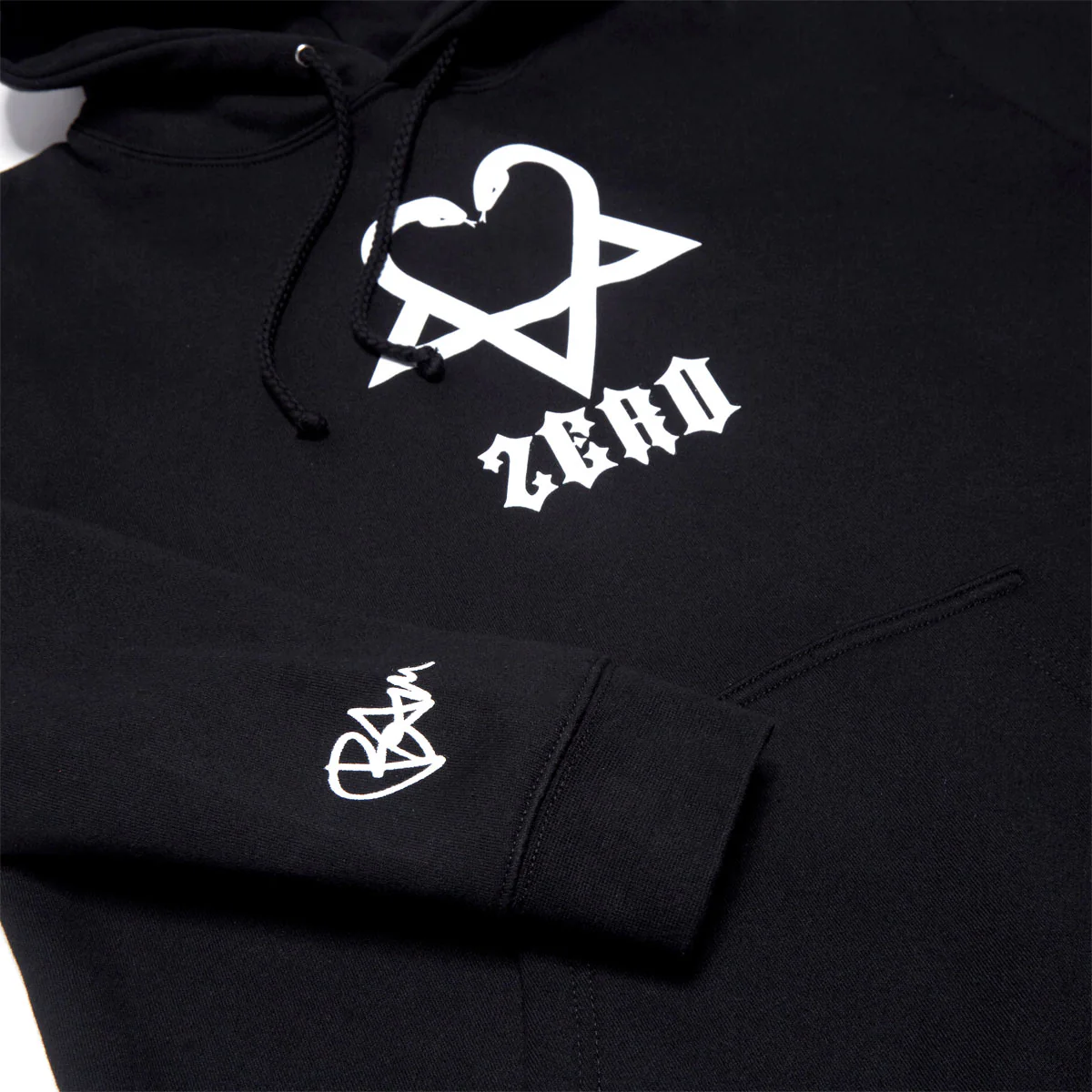 Zero x Bam Heart Small Hoodie - Black - Image 2