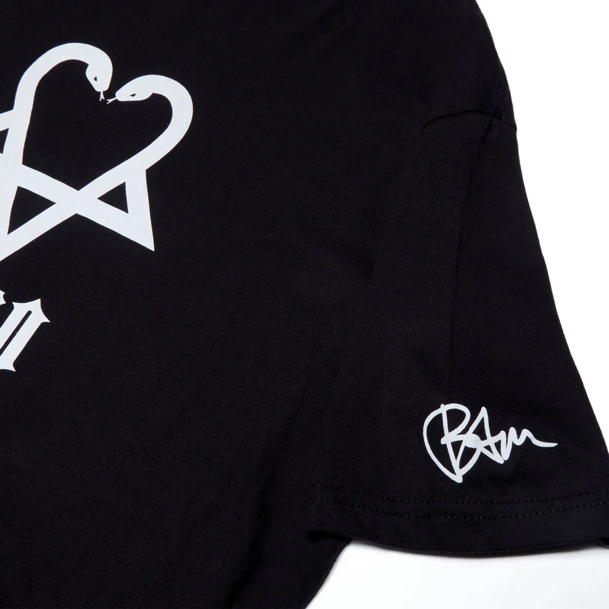 Zero x Bam Heart Small T-Shirt - Black - Image 2